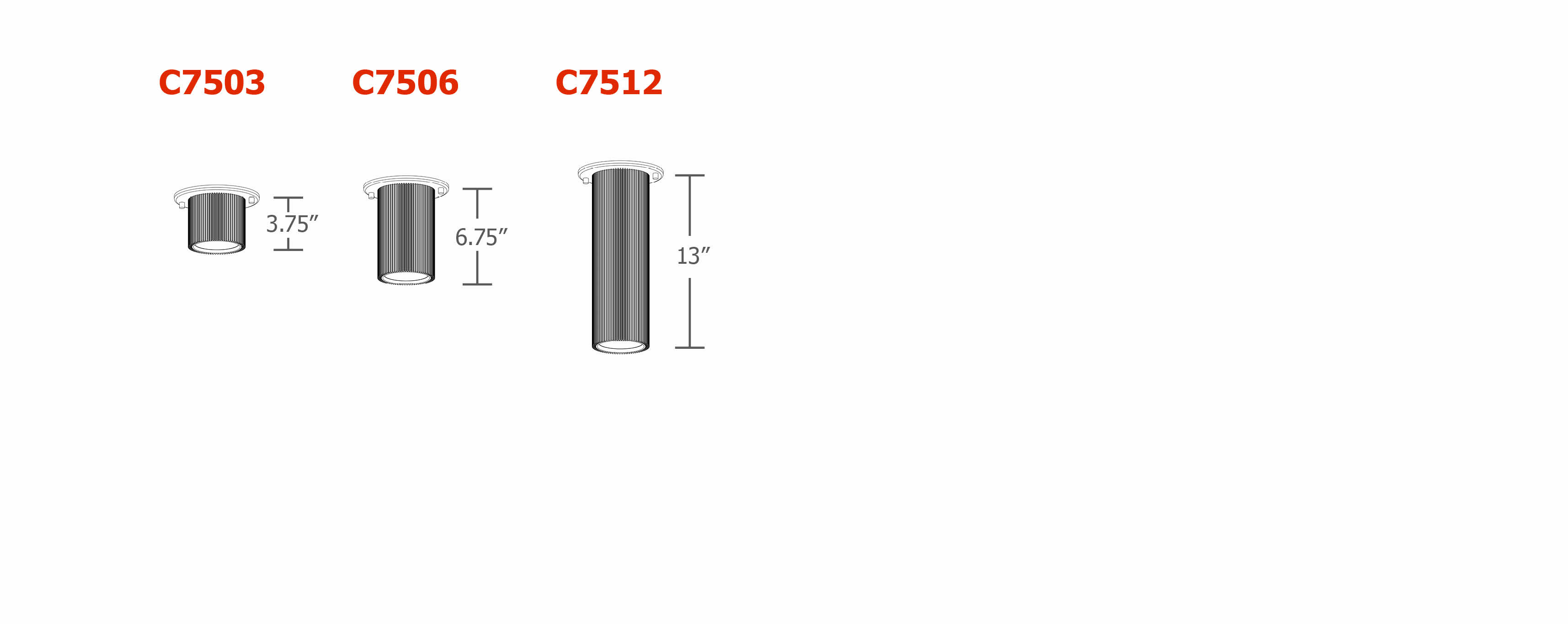 str8™ ceiling Dimensions Drawing